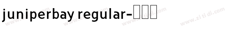 juniperbay regular字体转换